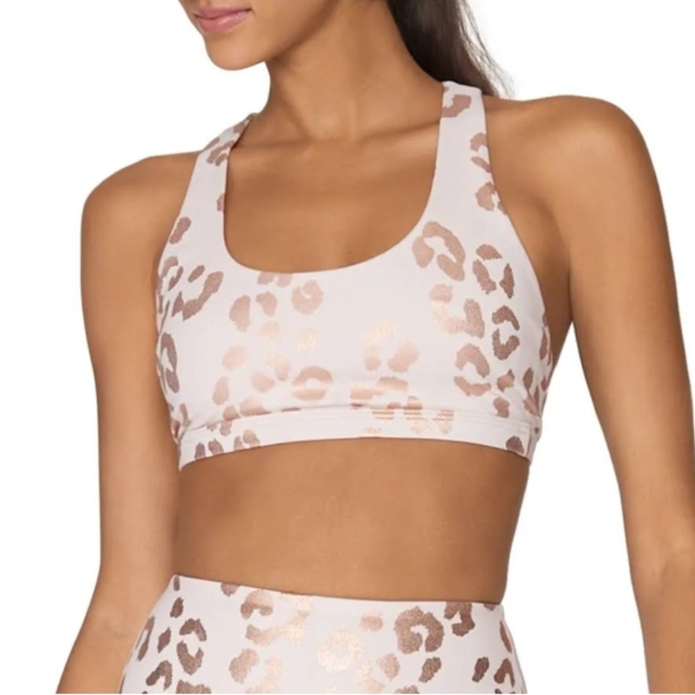 NWT Spiritual Gangster Cheetah Racerback Sports Bra
